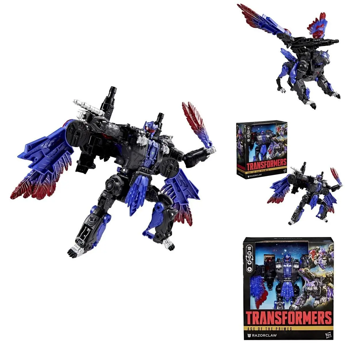 Transformers Age of The Primes Razorclaw Leader Class 7.5-Inch Converting
