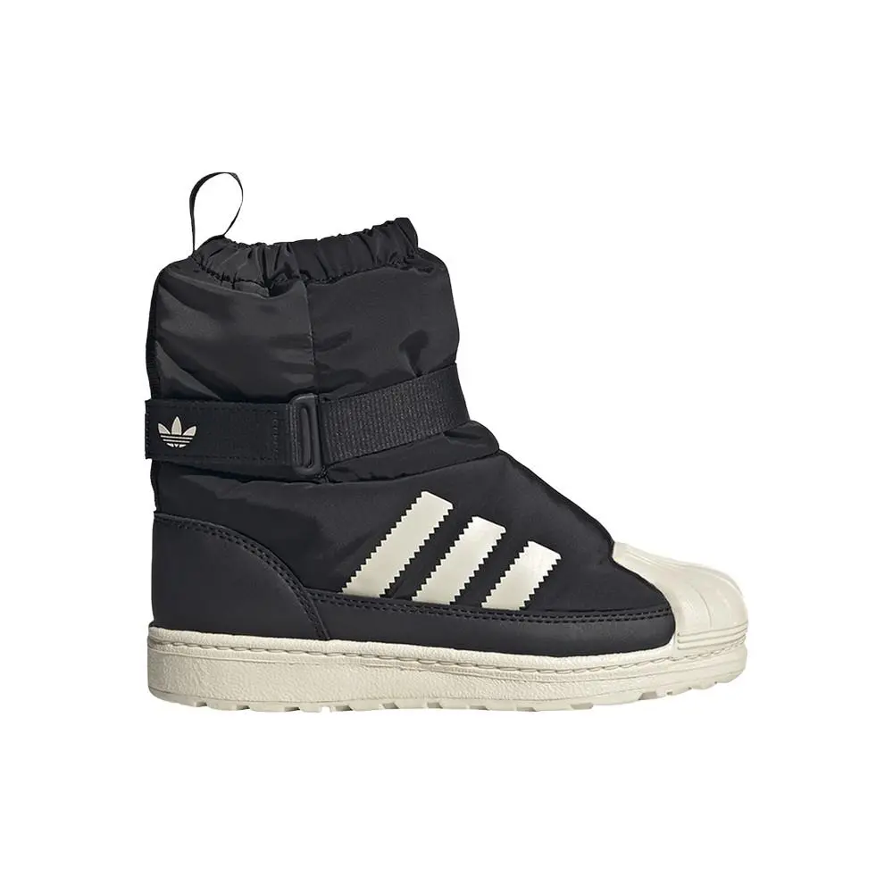 Adidas Superstar 360 Winterized Girls Black Casual Boots JQ7949