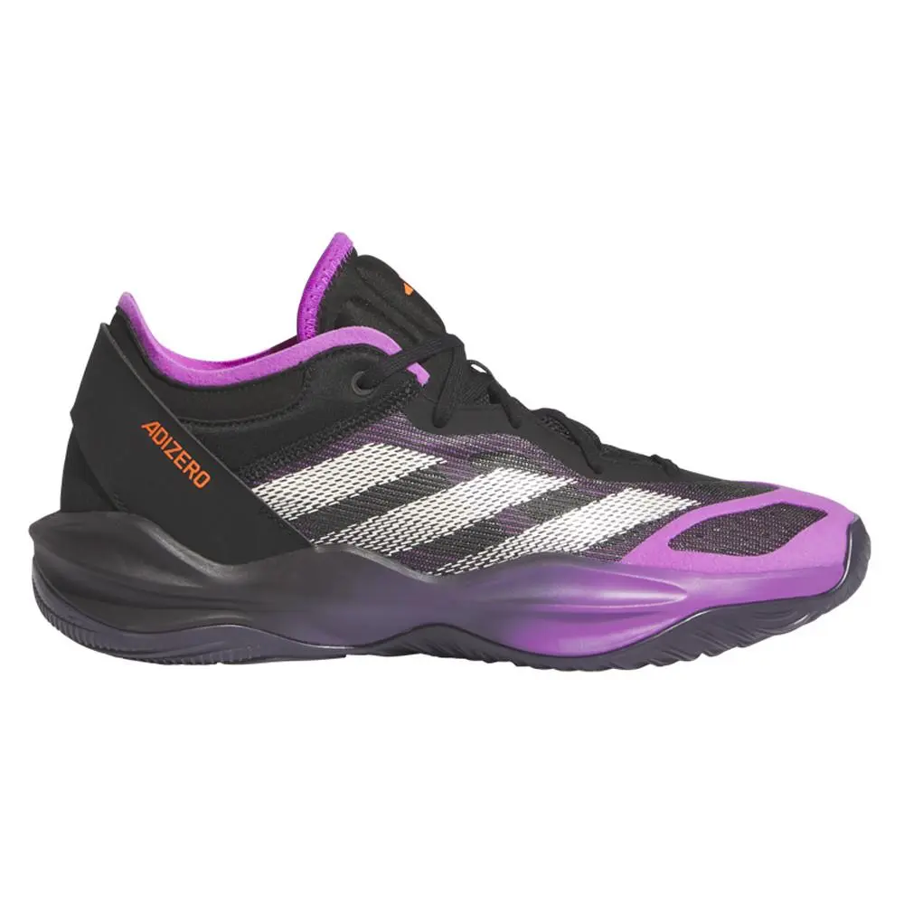Adidas Adizero Select 2.0 Low Trainers Mens Black Purple Sneakers Athletic Shoe