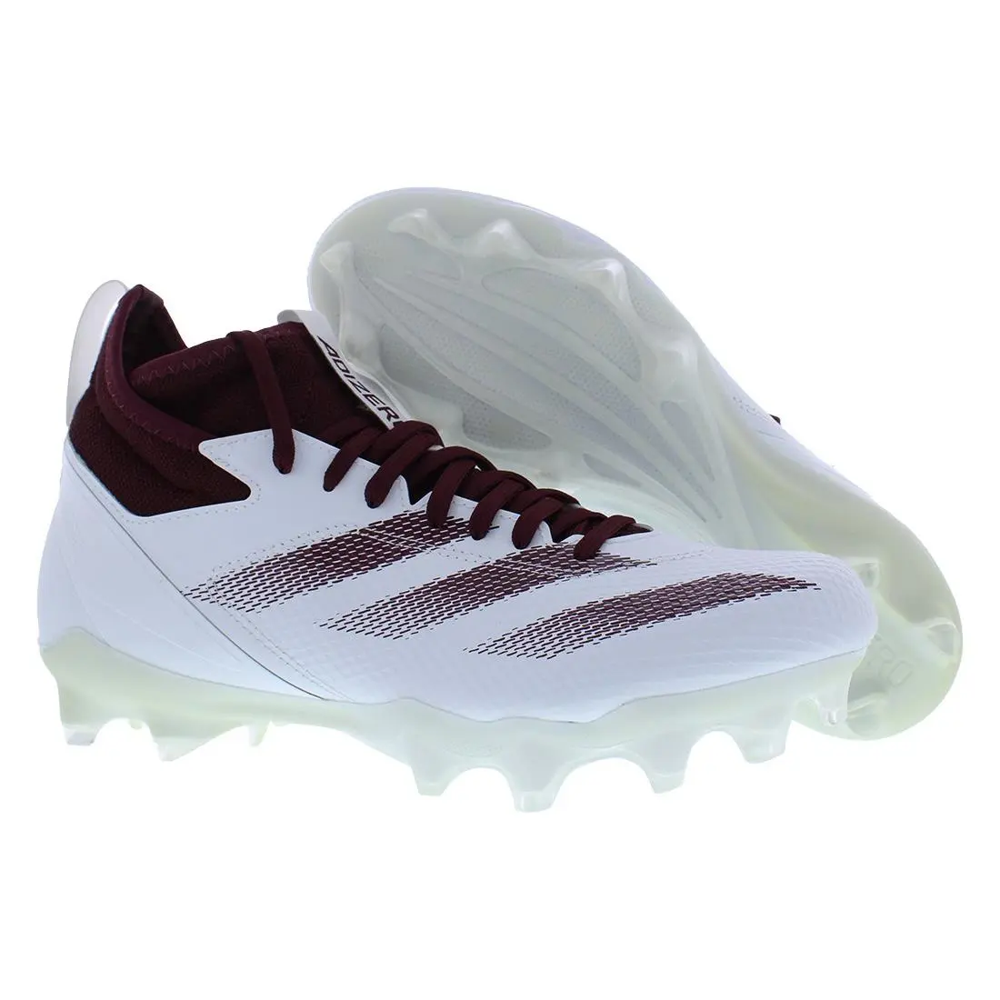 Adidas shoes - Cloud White/Team Maroon, Main: White 3