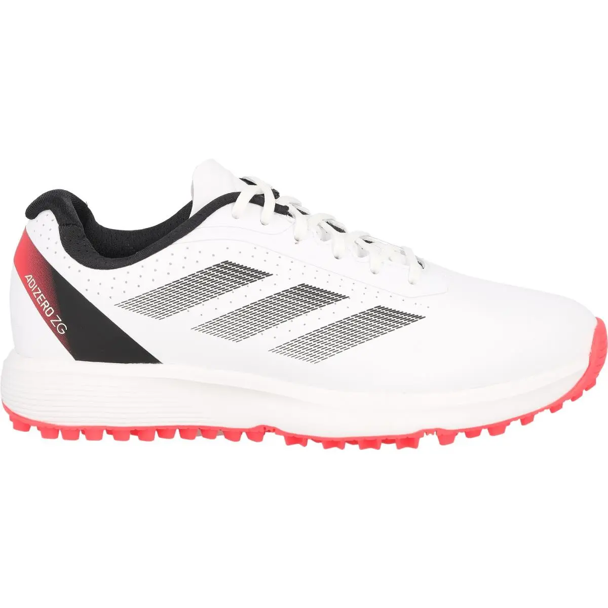 Adidas JR Adizero ZG IH9887 Ftwr White Red Black Junior Spikeless Golf Shoes