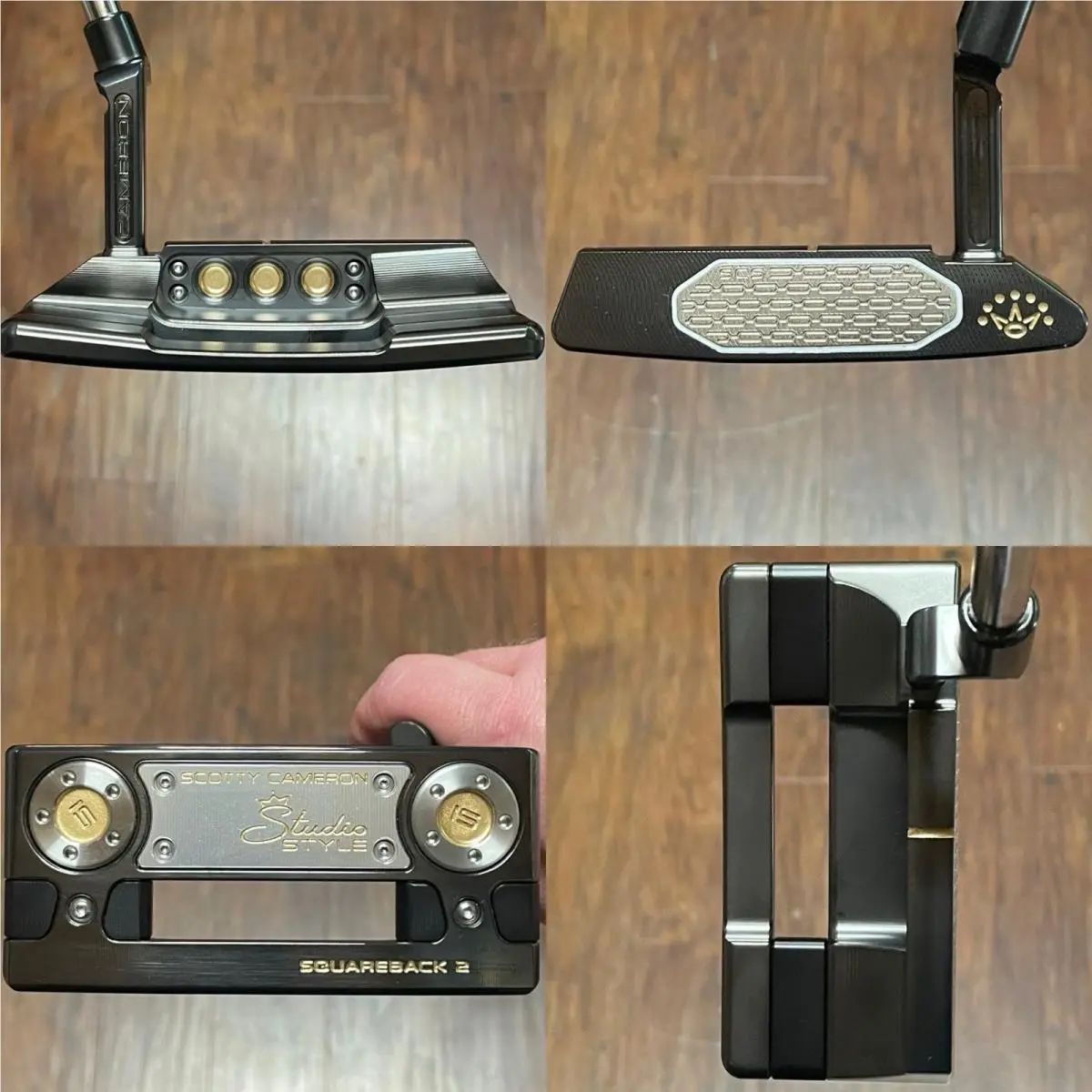 Scotty Cameron Studio Style Squareback 2 Putter - - Xtreme Dark Finish - Gld