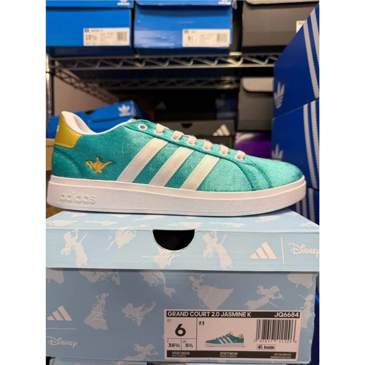 Adidas Kids GS Grand Court 2.0 Shoes Jasmine JQ6684