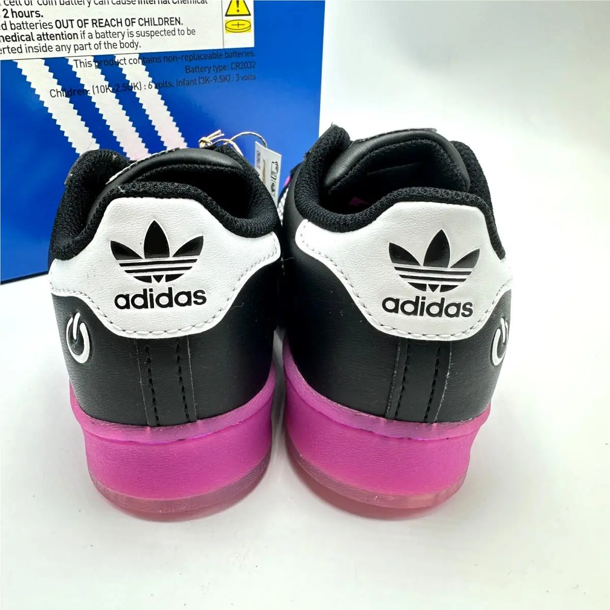 Adidas shoes - ADIDAS Superstar LED Lights C - Core Black/Purple Burst/Cloud White 14