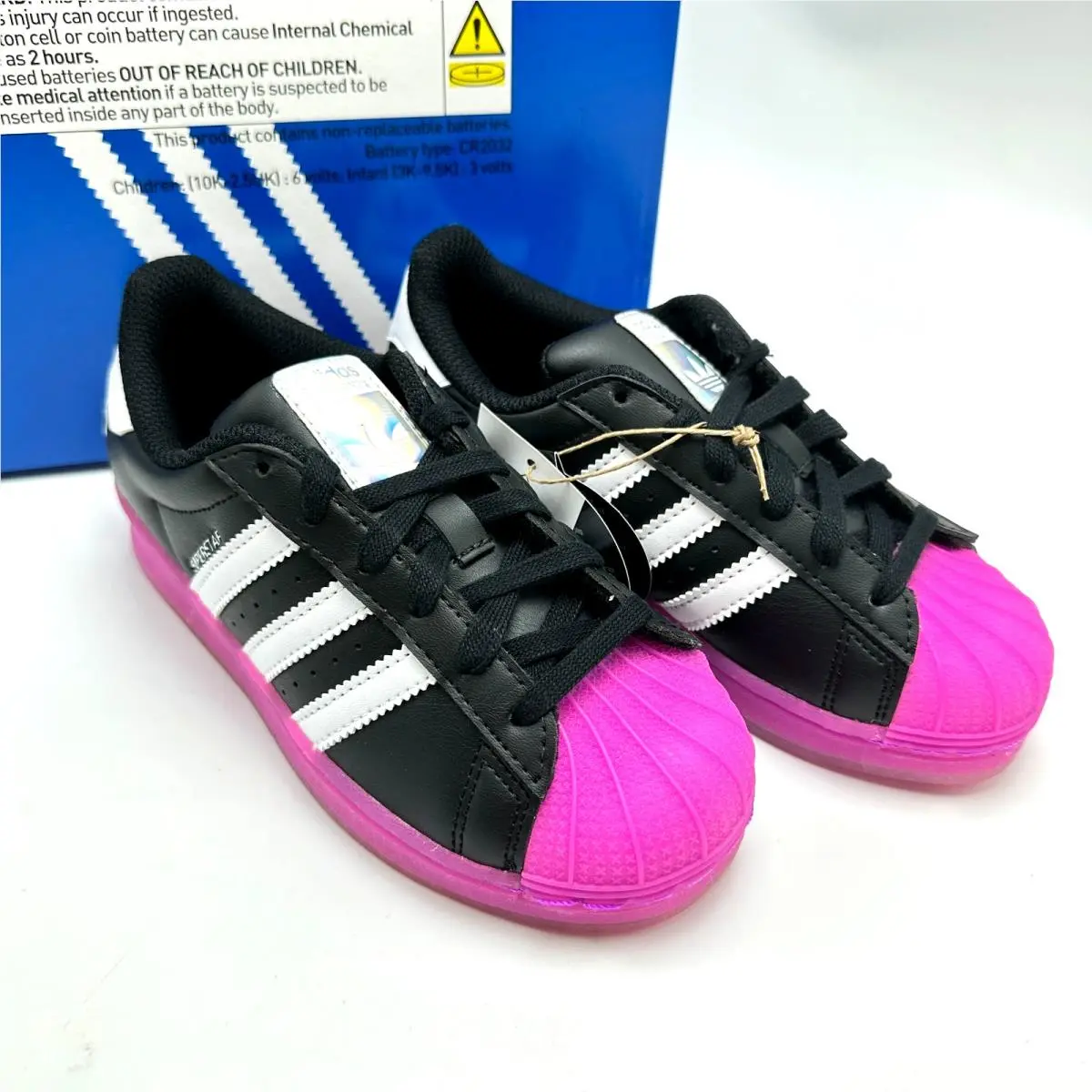 Adidas shoes - ADIDAS Superstar LED Lights C - Core Black/Purple Burst/Cloud White 3