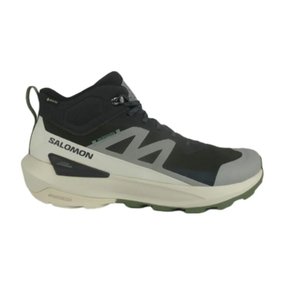 Salomon Elixir Activ Mid Gtx Phantom Glacier Grey Laurel Wreath US 11.5