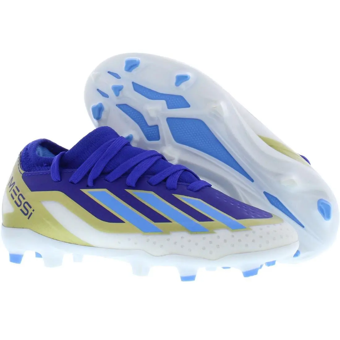 Adidas X Crazyfast League GS Boys Shoes - Lucid Blue/Blue Burst/Footwear White, Main: Blue