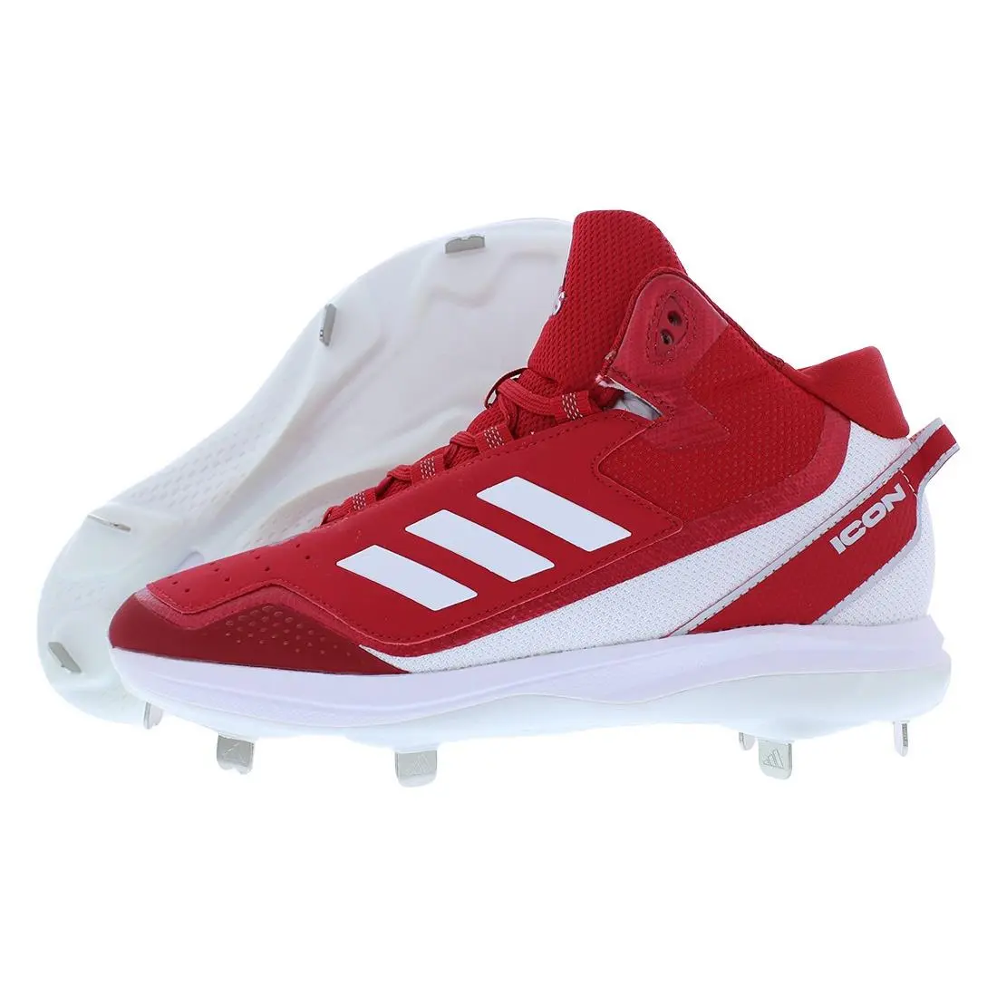 Adidas shoes - Power Red/White/Silver Metallic, Main: Red 3
