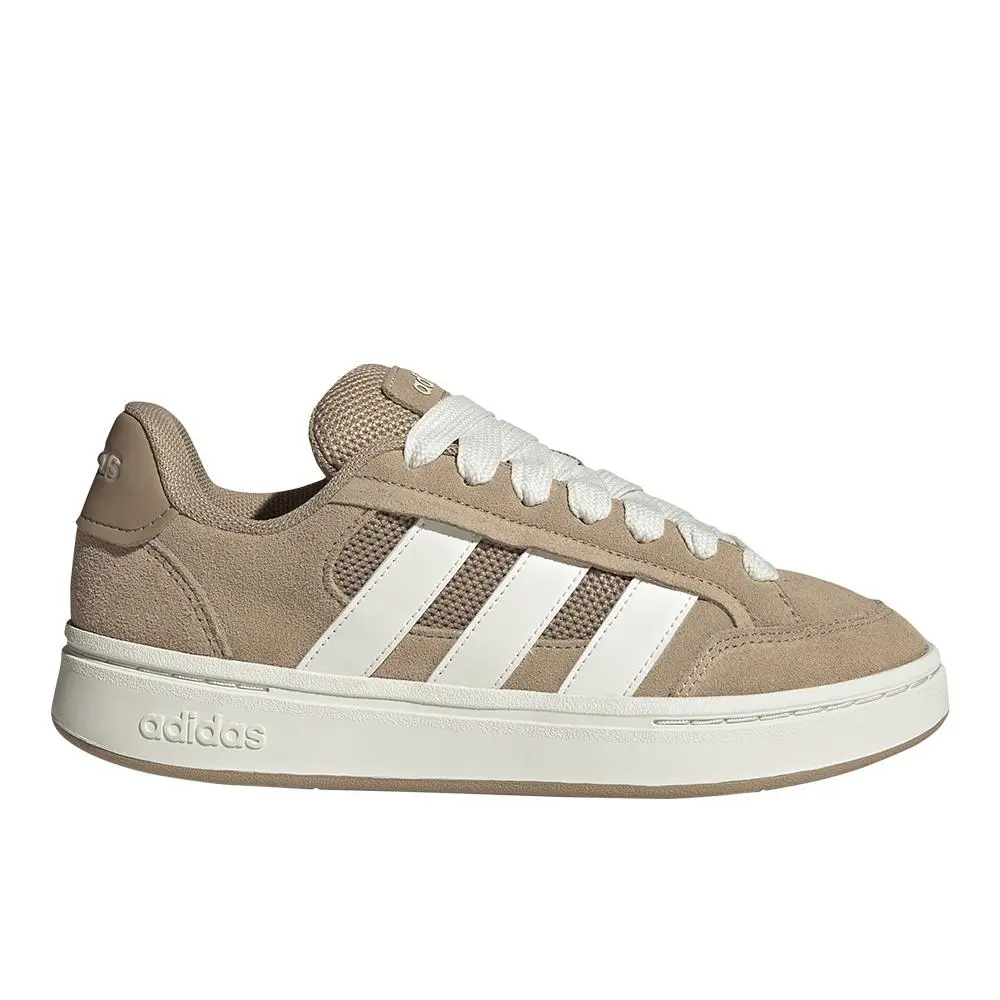 Adidas Grand Court Alpha Womens Beige Sneakers Casual Shoes HQ7373