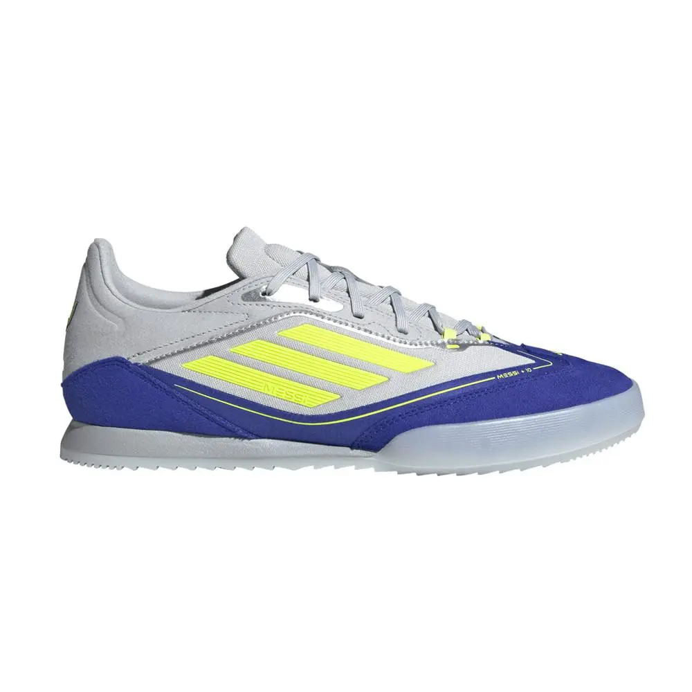 Adidas F50 Messi Freestyle Indoor Mens Blue Grey Sneakers Athletic Shoes JH883