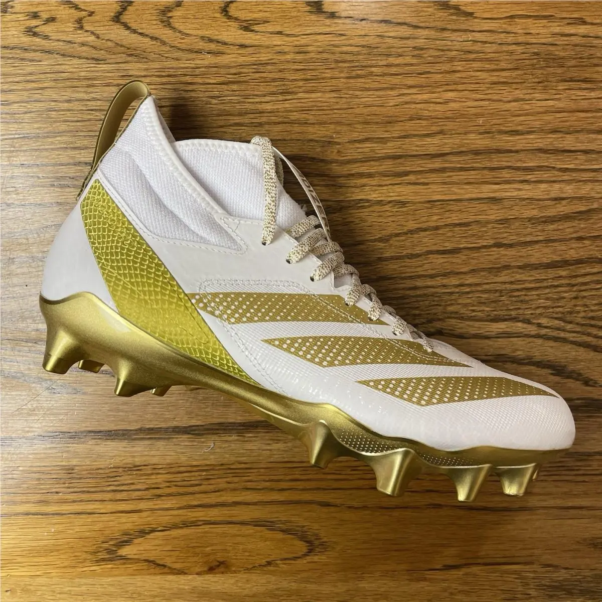 Adidas Adizero Impact Speed Football Cleats Mens Gold White Sneakers Size 10