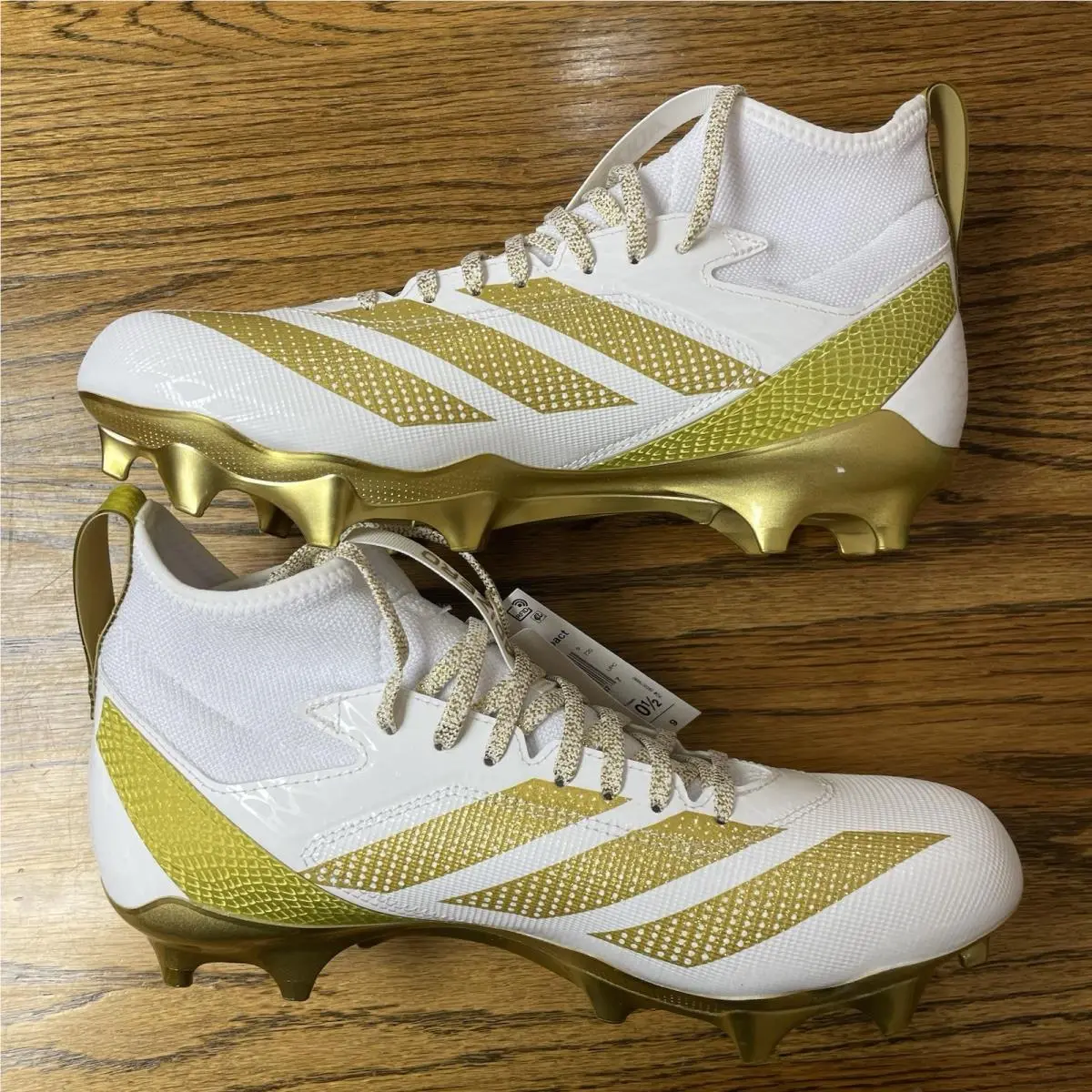 Adidas shoes - adidas Adizero Impact Exotic Speed Football Cleats - IH0886 - Gold, White 1
