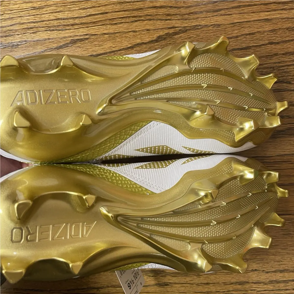 Adidas shoes - adidas Adizero Impact Exotic Speed Football Cleats - IH0886 - Gold, White 4