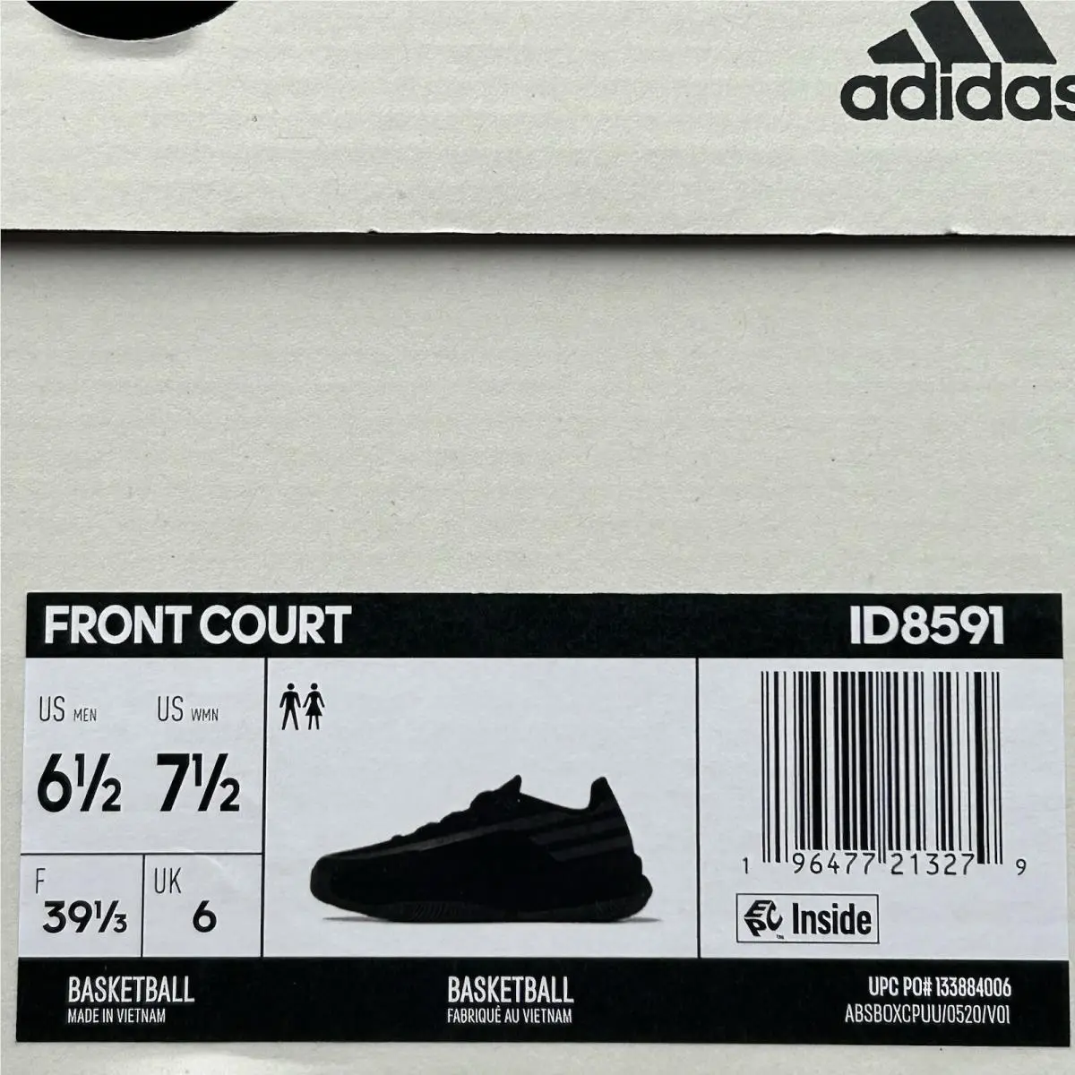 Adidas shoes - adidas Front Court - Front Court - ID8591 - Black (UPC: 196477213279) 7