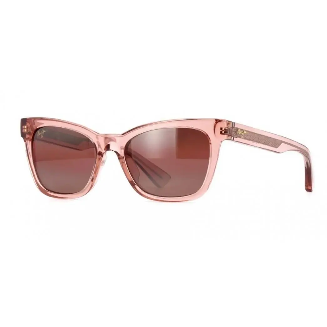 Hiwahiwa MJ689 Sunglasses Shiny Transparent Antique Pink by Maui Jim