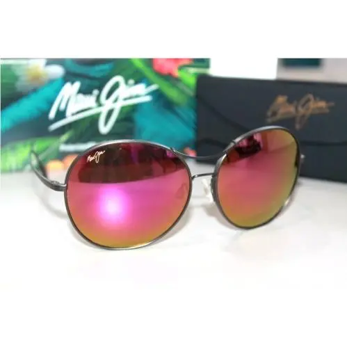 Sunglasses Opihi Titanium Bronze / Sunrise Magenta Pink Polarized Lens by Maui Jim