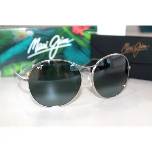 Sunglasses Opihi MJ547-17 Silver Titanium / Grey Neutral Polarized Lens by Maui Jim