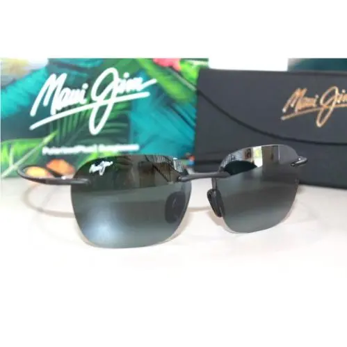 Sunglasses Komohana MJ446-11M Matte Black Frame / Grey Polarized Lens by Maui Jim