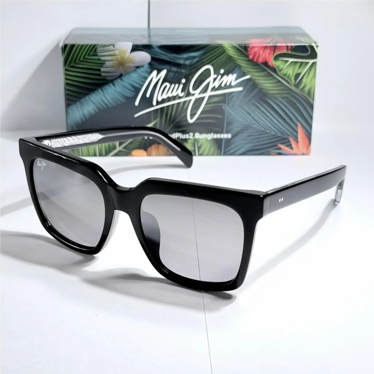 Rooftops HS898 - 02 Black Polarized Sunglasses by Maui Jim
