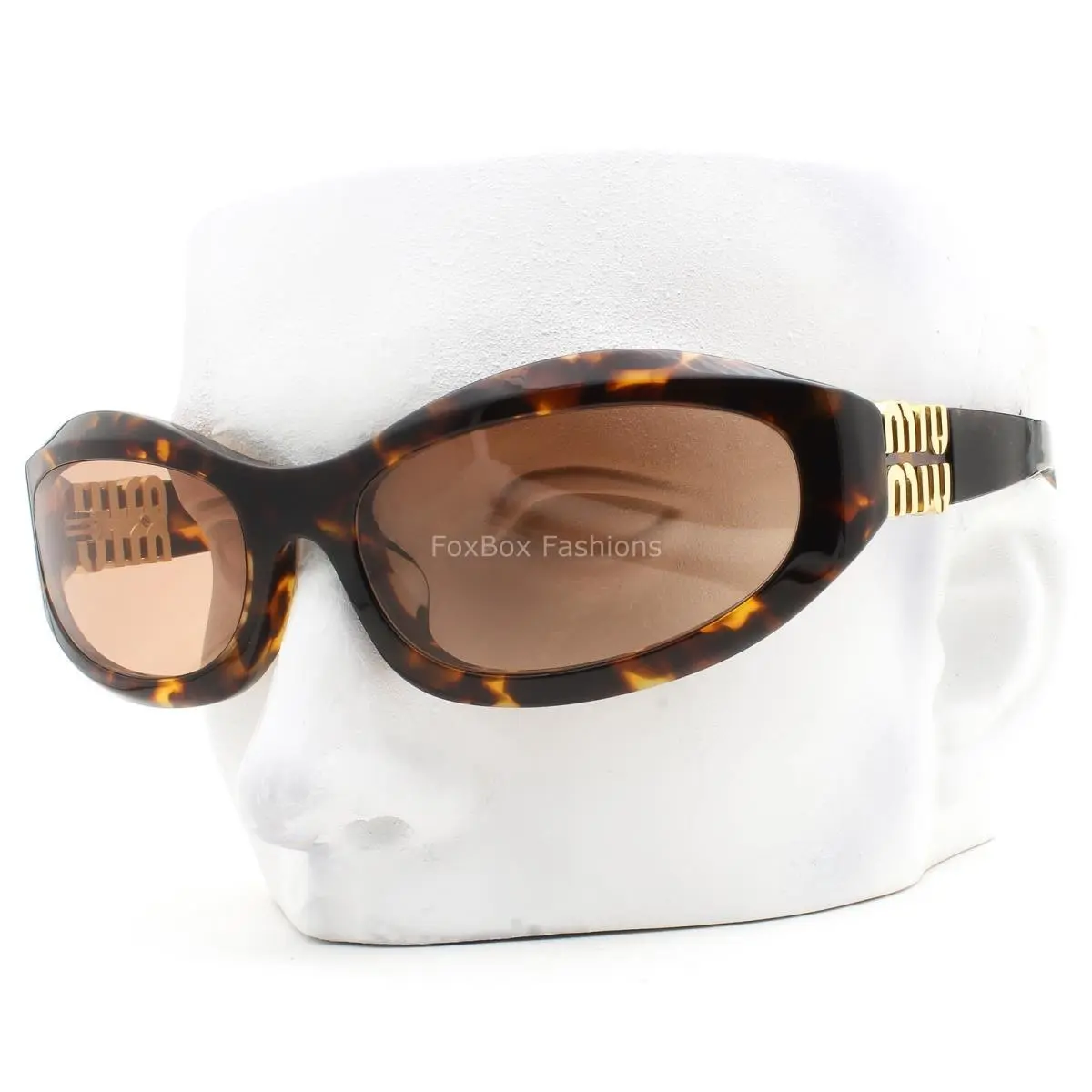 Sunglasses Smu 14Z-F 14L-90H Polished Honey Brown Havana with Case by Miu Miu