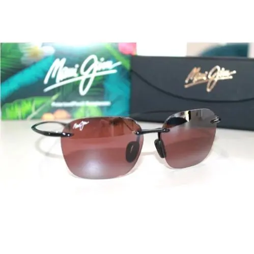 Sunglasses Komohana R446-02 Black Frame / Black Pink Rose Polarized by Maui Jim