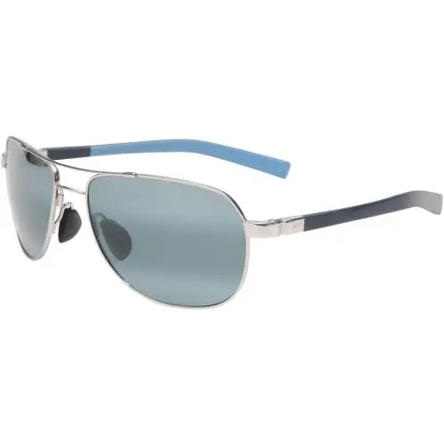 Guardrails MJ327 Sunglasses Silver with Blue and Light Blue by Maui Jim