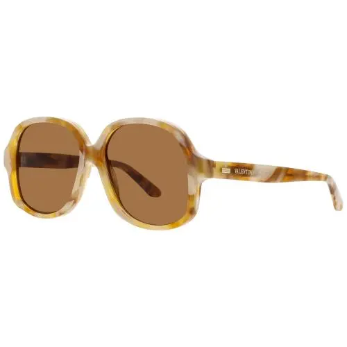 Valentino VLS-177 Sunglasses Ivory / Gold