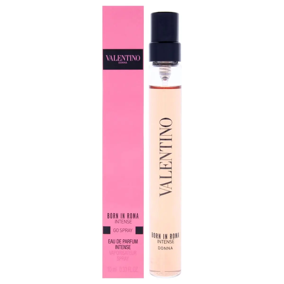 2 Pack Donna Born In Roma Intense by Valentino For Women - 0.33 oz Edp Spray