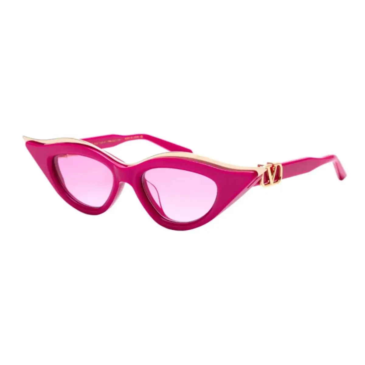 Valentino VLS-114 D Cat Eye Pink-gold/pink Gradient 49 mm Women`s Sunglasses