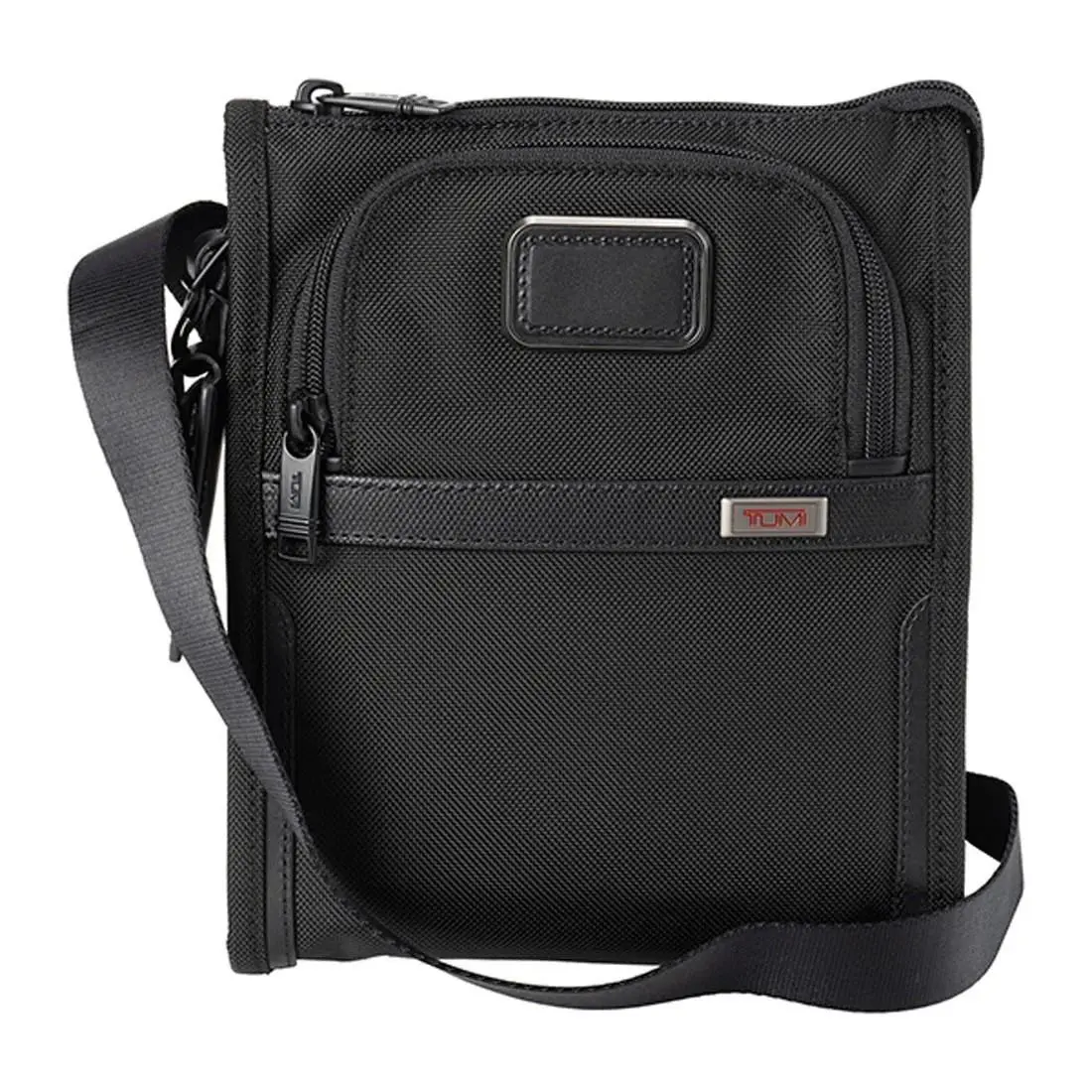 Tumi Alpha 3 Pocket Bag Small Black Crossbody Shoulder Travel Bag
