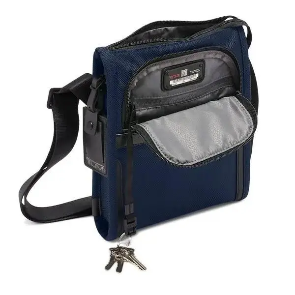 Tumi Alpha 3 Small Pocket Bag Navy Fxt Ballistic Nylon Crossbody Men`s