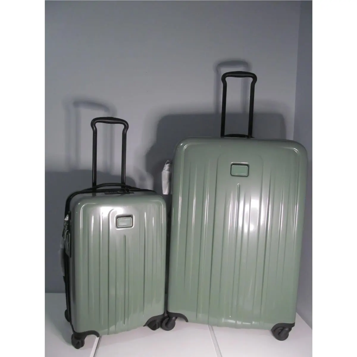 Tumi International V-4 Womens Mist Green Extended Trip 2 Piece Luggage Set