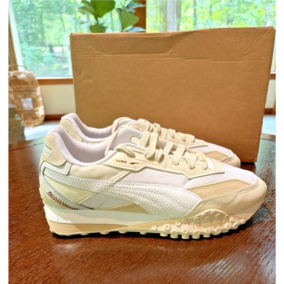 Blacktop Rider White Alpine Snow Women’s Sneakers Size 11B by Puma