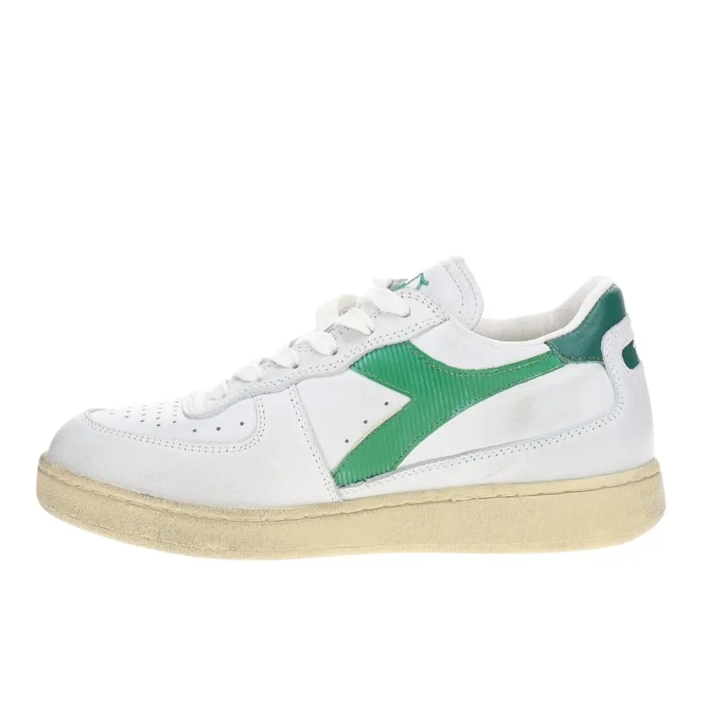 Diadora shoes - diadora Mi Basket Low Used Lace Up - 179043-C6834 - White 1