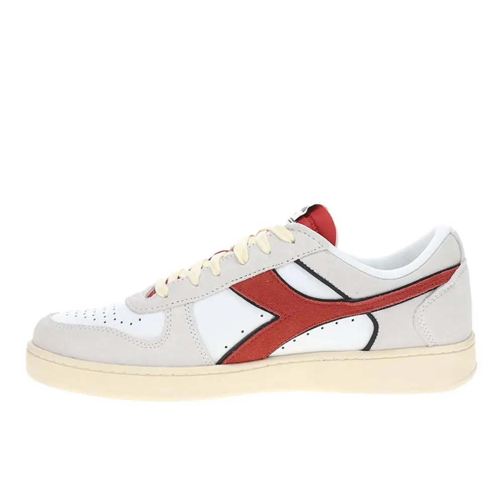 Diadora shoes - diadora Magic Basket Low Suede Leather Lace Up - 178565-C0823 - White 1