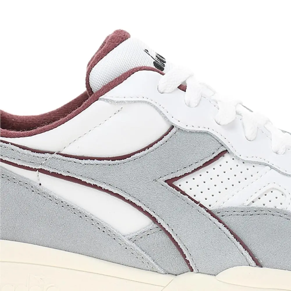 Diadora shoes - diadora Winner Suede Leather Lace Up - 179583-C3101 - Grey, White 11
