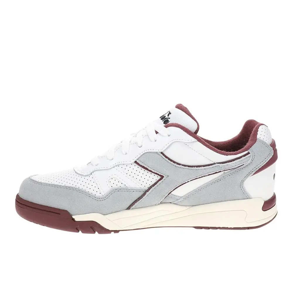 Diadora shoes - diadora Winner Suede Leather Lace Up - 179583-C3101 - Grey, White 8