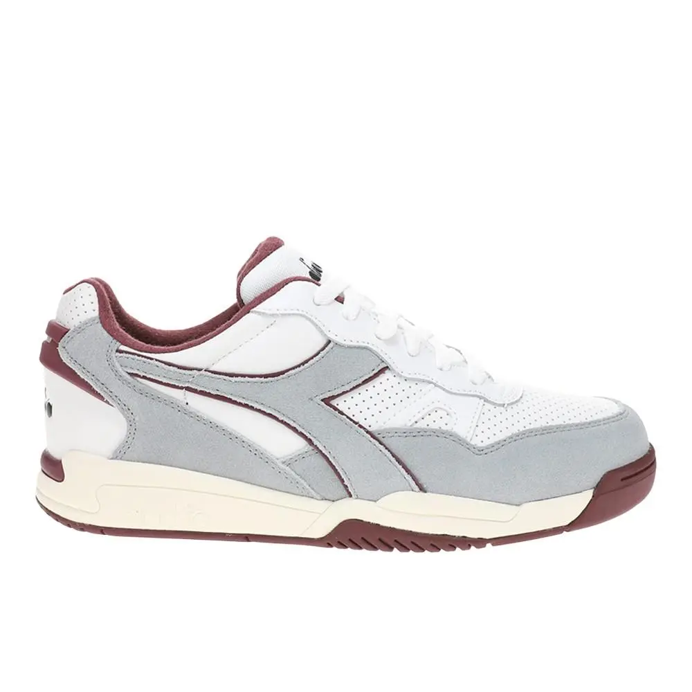 Diadora shoes - diadora Winner Suede Leather Lace Up - 179583-C3101 - Grey, White 6