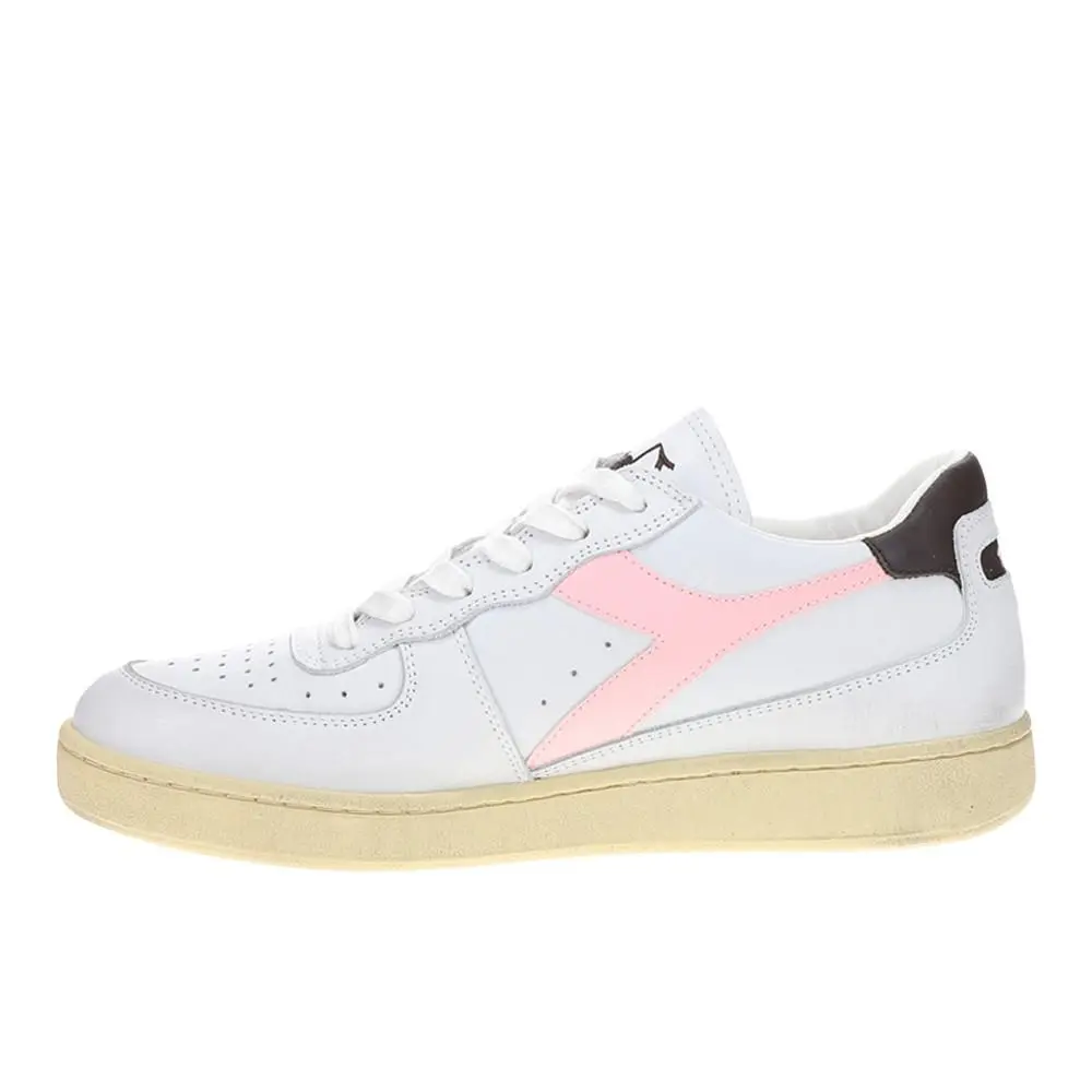 Diadora shoes - diadora Mi Basket Low Used Lace Up - 179043-D0807 - White 1