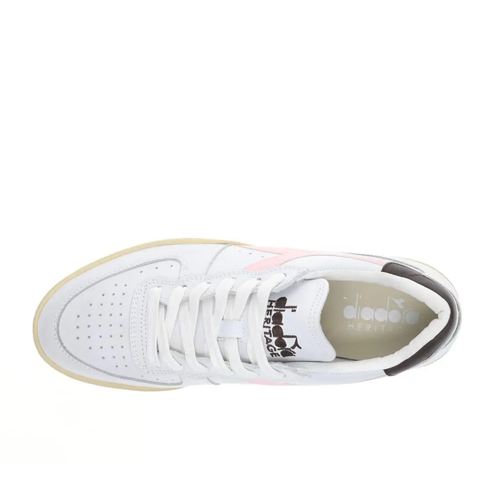 Diadora shoes - diadora Mi Basket Low Used Lace Up - 179043-D0807 - White 7