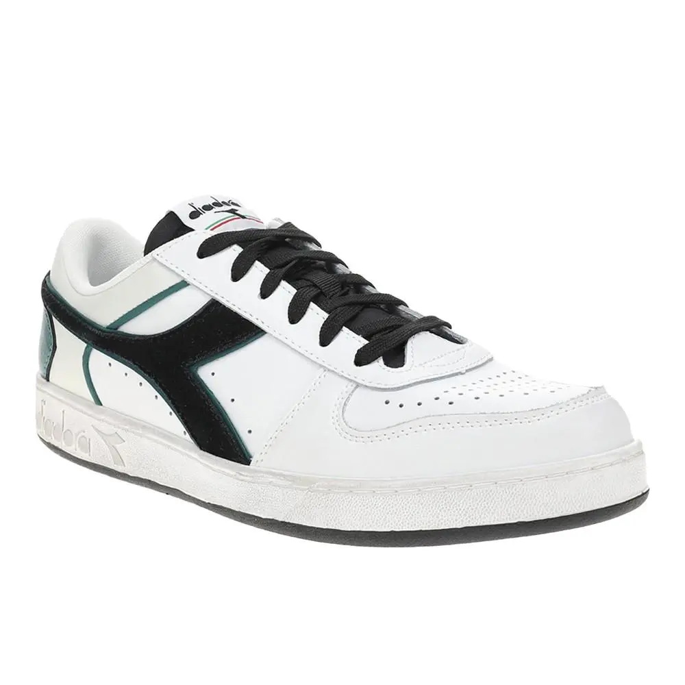 Diadora shoes - diadora Magic Basket Low Icona Leather Lace Up - 178568-D0108 - White 0