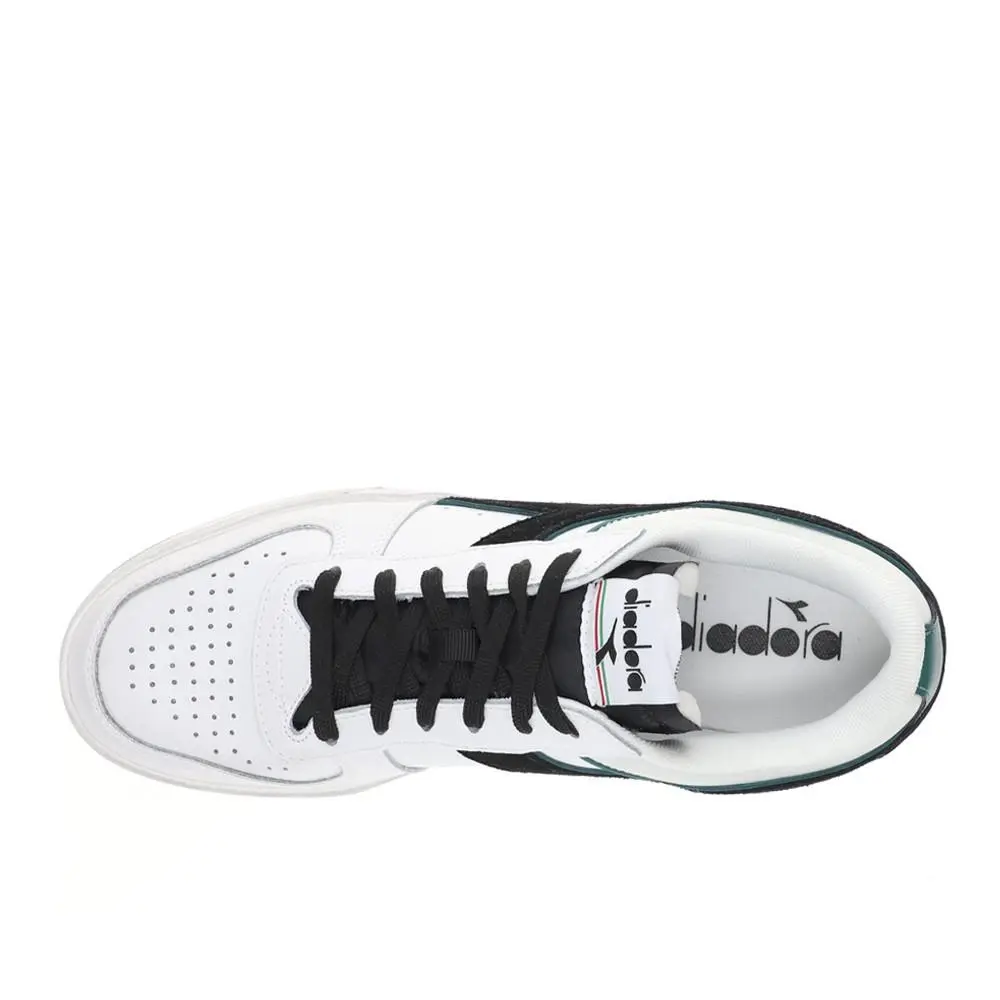 Diadora shoes - diadora Magic Basket Low Icona Leather Lace Up - 178568-D0108 - White 9