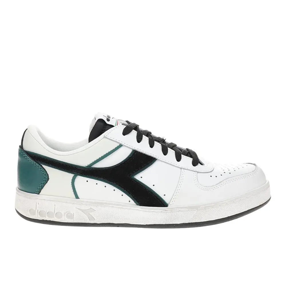 Diadora shoes - diadora Magic Basket Low Icona Leather Lace Up - 178568-D0108 - White 6