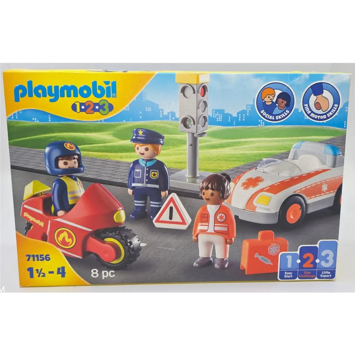 1.2.3 Everyday Heroes Police Emt Fire Set 71156