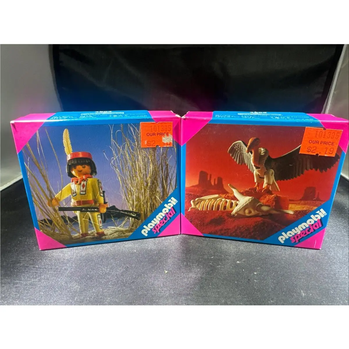 Playmobil Special 4503 4504 Vulture and Native American Warrior Box