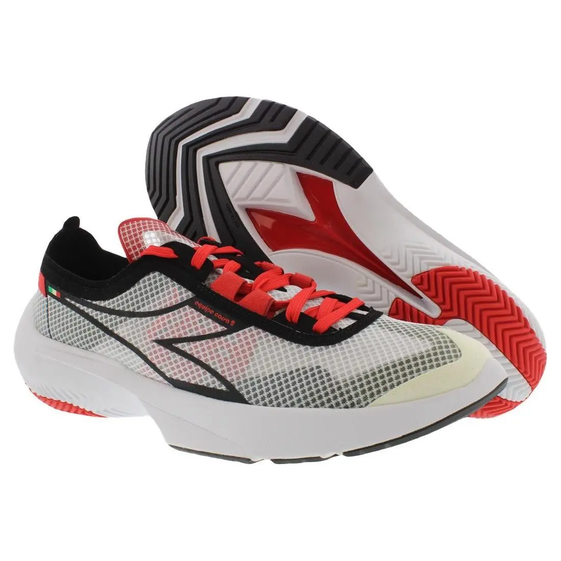 Diadora Equipe Corsa 2 Mens Shoes Size 9 Color: White/black/fiery Red