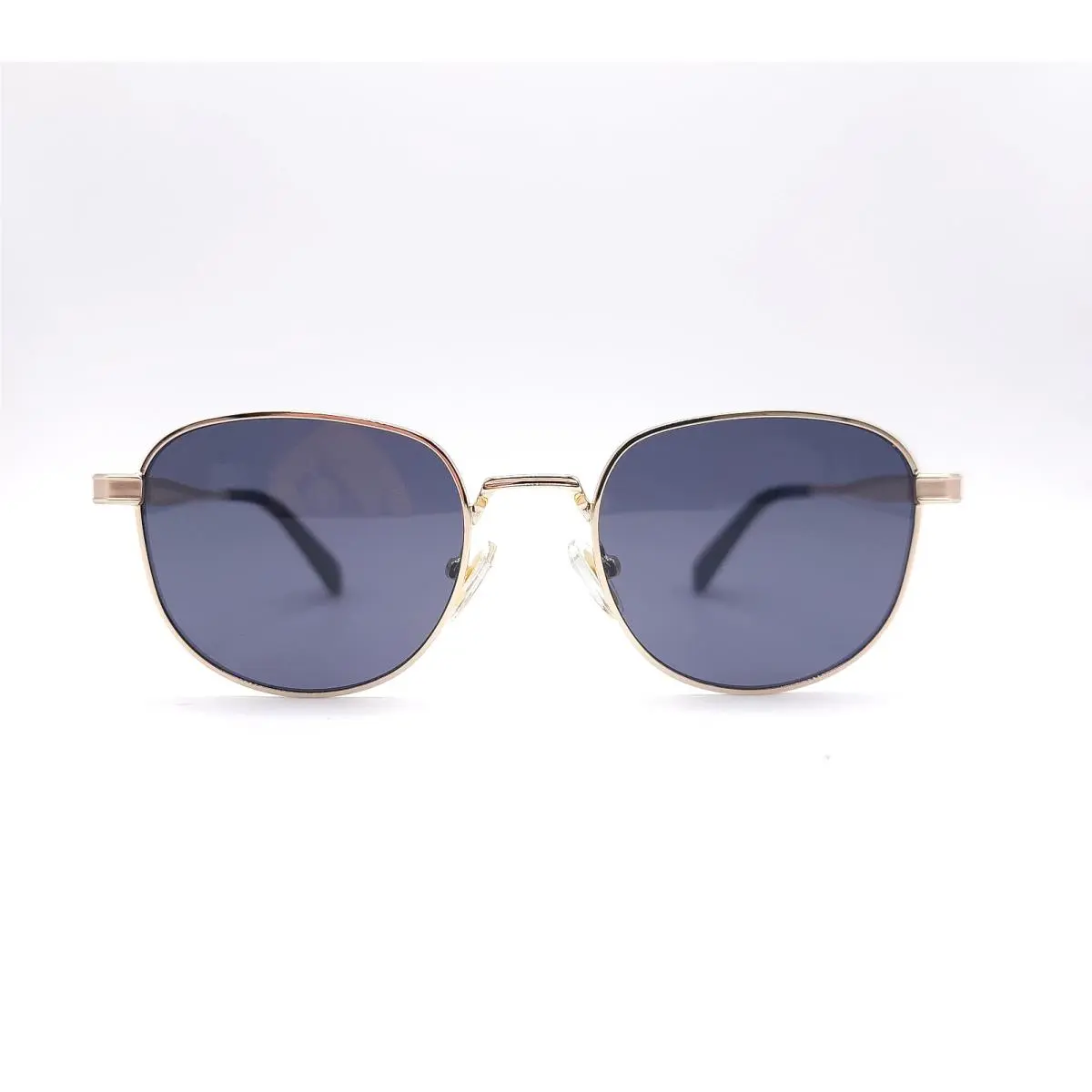 Quay Born Ready 81164 Round Sunglasses Gold Frame Sepia Lens by QUAY