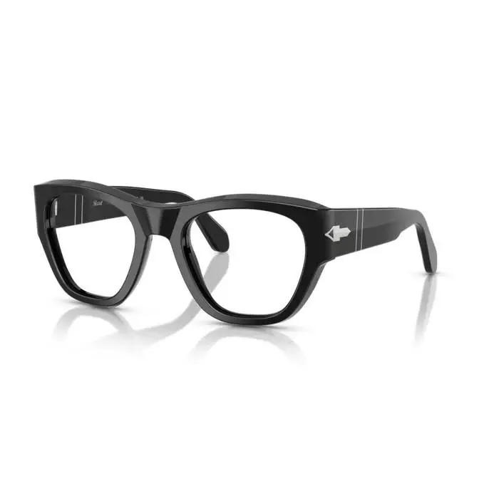 0PO0054V 95 - Black/clear Lens 53mm Men`s Eyeglasses by Persol