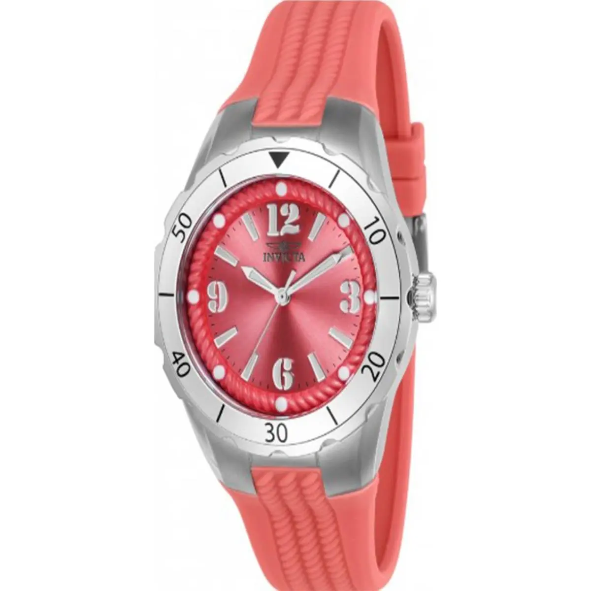Women`s 24122 Angel Quartz 3 Hand Rose Dial Watch by Invicta