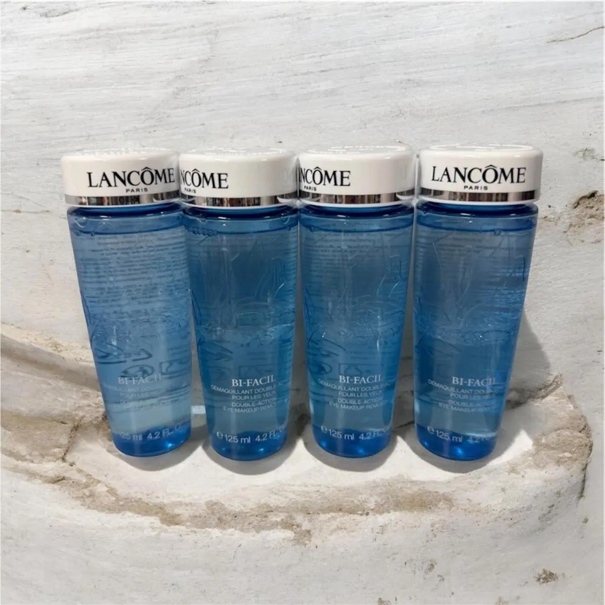Lot of 4 Lancome Bi-facil Double Action Eye Makeup Remover 4.2oz Each Full SZ by Lancôme